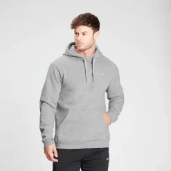 MP Men's Essentials Hoodie - Classic Grey Marl