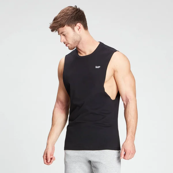 MP Men's Essentials Drop Armhole Tank - Zwart 5 MP Men's Essentials Drop Armhole Tank - Zwart - Afbeelding 3