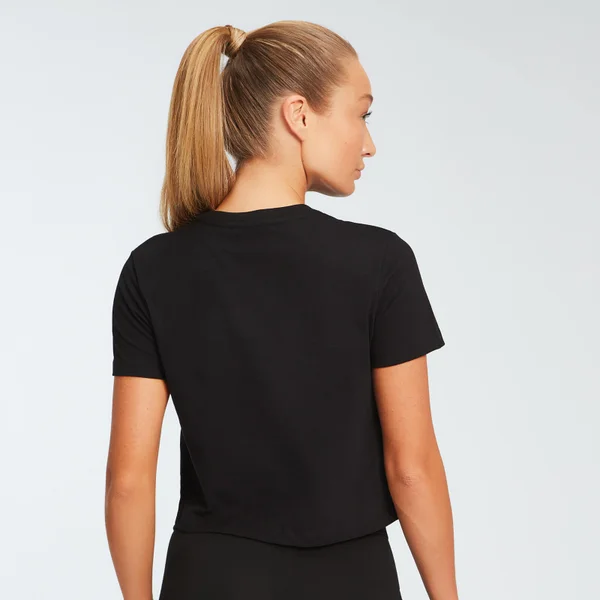MP Essentials Cropped T-shirt Voor Dames - Zwart 6 MP Essentials Cropped T-shirt Voor Dames - Zwart - Afbeelding 4