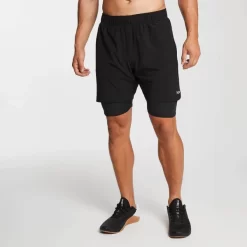 MP Mannen 2-in-1 Training Shorts - Black