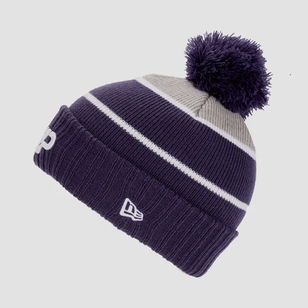 MP New Era Knitted Bobble Hat - Navy/White 4 MP New Era Knitted Bobble Hat - Navy/White - Afbeelding 2