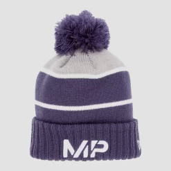 MP New Era Knitted Bobble Hat - Navy/White