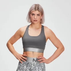 MP Adapt Getextureerde Sportbeha - Carbon