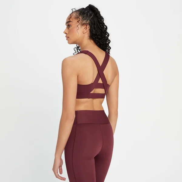 MP Women's Composure Repreve® Sportbeha - Gewassen Ossenbloed 4 MP Women's Composure Repreve® Sportbeha - Gewassen Ossenbloed - Afbeelding 2