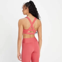 MP Women's Composure Repreve® Sports Bra - Berry Pink -Myprotein 12640105 1005007885945078