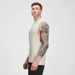 MP Men's Training Drirelease® Drop Armhole Tank - Ecru -Myprotein 12641758 1864837587266712