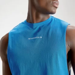 MP Originals Hemd Met Diep Uitgesneden Armsgaten Voor Heren - Echt Blauw -Myprotein 12642046 1444821018965454
