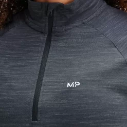 MP Women's Performance Zip Training Top- Black/Charcoal Marl -Myprotein 12644546 1824823078460768