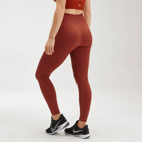 MP Women's Shape Seamless Ultra Leggings - Burnt Red 6 MP Women's Shape Seamless Ultra Leggings - Burnt Red - Afbeelding 4