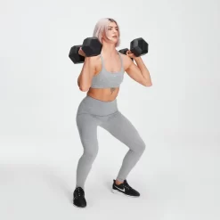 MP Women's Outline Graphic Leggings - Grey Marl -Myprotein 12651343 5064836777822900