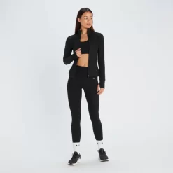 MP Vrouwen Power Mesh Slim Fit Jas - Zwart -Myprotein 12698492 1875049068006463