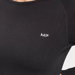MP Vrouwen Shape Naadloze Long Sleeve Crop Top - Zwart -Myprotein 12698500 4774862245603161