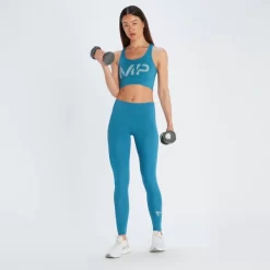 MP Essentials Sportbeha Met Print - Pilot Blue -Myprotein 12715404 1635049069177015