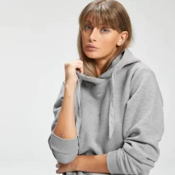 MP Hoodie Met Kangoeroezak Voor Dames - Grijs Gemêleerd -Myprotein 12734257 2754878558615894