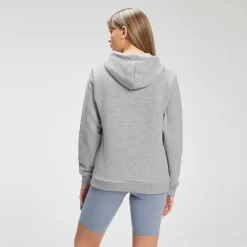 MP Hoodie Met Kangoeroezak Voor Dames - Grijs Gemêleerd -Myprotein 12734257 5614878558504171