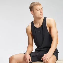 MP Velocity Sporthemd Met Halternek Voor Heren - Zwart -Myprotein 12761616 1494870009482906