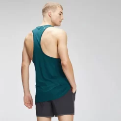 MP Heren Velocity Stringer Vest - Diep Teal -Myprotein 12761625 1114870009647396