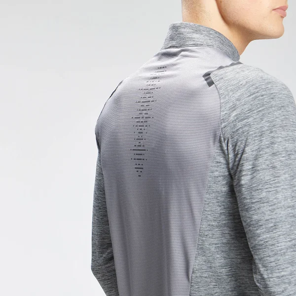 MP Heren Velocity 1/4 Zip Top - Charcoal Marl 6 MP Heren Velocity 1/4 Zip Top - Charcoal Marl - Afbeelding 4