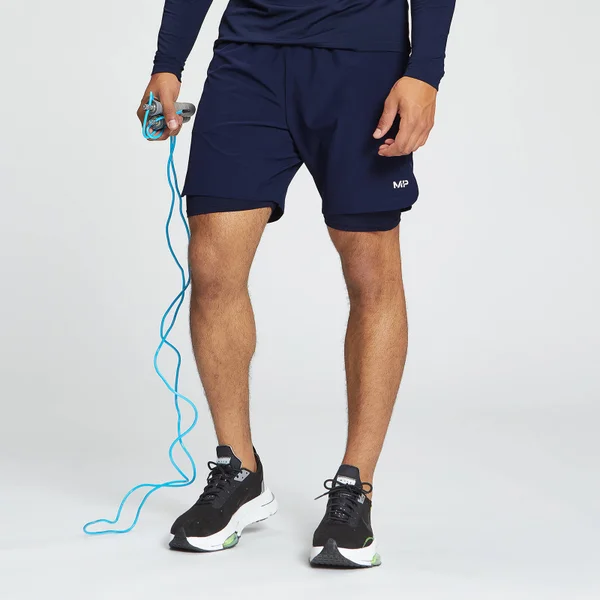 MP Men's 2 In 1 Training Shorts - Navy 3 MP Men's 2 In 1 Training Shorts - Navy