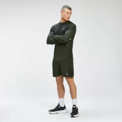 MP Men's Seamless 1/4 Zip - Vine Leaf Marl -Myprotein 12763886 1214882198336383