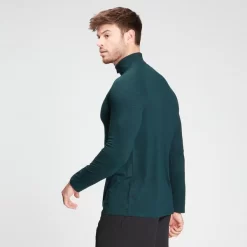 MP Men's Performance 1/4 Zip Top - Deep Teal Marl -Myprotein 12764013 1214853137264902