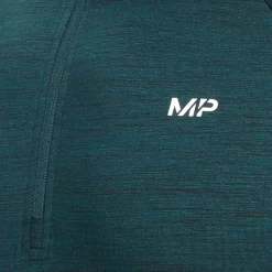 MP Men's Performance 1/4 Zip Top - Deep Teal Marl -Myprotein 12764013 1644853137371585