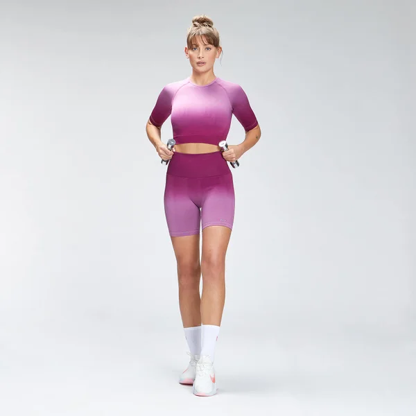 MP Women's Velocity Seamless Crop Top - Dieproze 4 MP Women's Velocity Seamless Crop Top - Dieproze - Afbeelding 2