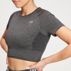 MP Women's Curve Crop T-shirt Met Korte Mouwen - Dark Carbon 10 MP Women's Curve Crop T-shirt Met Korte Mouwen - Dark Carbon -Myprotein 12773207 2134862246541159