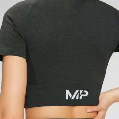 MP Vrouwen Curve Crop T-shirt Met Korte Mouwen - Donker Wijnblad -Myprotein 12773223 1144862196001137