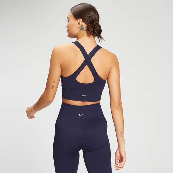 MP Shape Seamless Sportbeha Voor Dames - Navy 4 MP Shape Seamless Sportbeha Voor Dames - Navy - Afbeelding 2