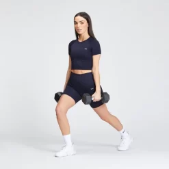 MP Vrouwen Shape Naadloze Crop Top - Navy 7 MP Vrouwen Shape Naadloze Crop Top - Navy -Myprotein 12773631 2094865544989277