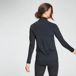 MP Women's Training 1/4 Zip Reg Fit - Black -Myprotein 12773759 2974863797430186
