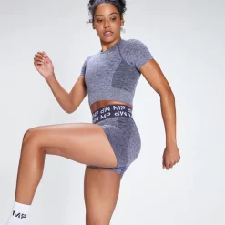 MP Vrouwen Curve Crop T-shirt Met Korte Mouwen - Galaxy Blue 9 MP Vrouwen Curve Crop T-shirt Met Korte Mouwen - Galaxy Blue -Myprotein 12774627 8994900585202652