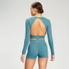 MP Women's Power Open Back Crop Top - Oceaanblauw 2 MP Women's Power Open Back Crop Top - Oceaanblauw -Myprotein 12774811 9654885510189197