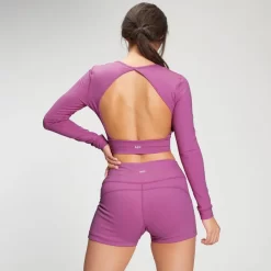 MP Women's Power Open Back Crop Top - Orchid