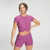 MP Vrouwen Power Korte Mouw Crop Top - Orchid -Myprotein 12774843 1844863002359458