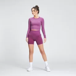 MP Vrouwen Shape Naadloze Long Sleeve Crop Top - Orchid -Myprotein 12775051 2034865878274577