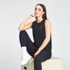 MP Essentials Sporthemd Voor Dames Met Laag Uitgesneden Armsgaten - Zwart -Myprotein 12775435 1494865545584978