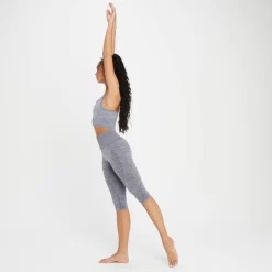 MP Composure Seamless Capri Leggings - Galaxy Blauw Voor Dames -Myprotein 12782962 7695007889937322