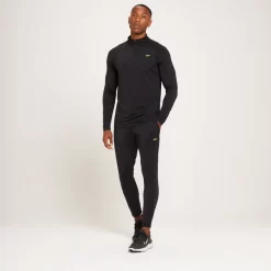 MP Linear Mark Graphic Sportshirt Met Kwartrits Voor Heren - Zwart -Myprotein 12788600 2664932685785018