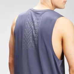 MP Men's Repeat Graphic Training Tank Top - Graphite -Myprotein 12789111 1154870015636605