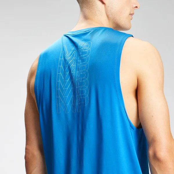 MP Men's Repeat Graphic Training Tank Top - True Blue 6 MP Men's Repeat Graphic Training Tank Top - True Blue - Afbeelding 4