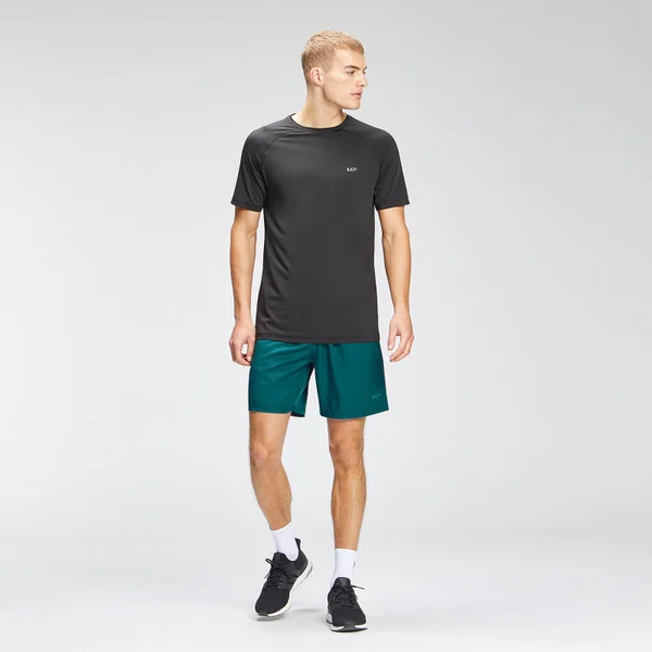 MP Heren Repeat Grafische Trainingsshorts - Diep Teal 4 MP Heren Repeat Grafische Trainingsshorts - Diep Teal - Afbeelding 2