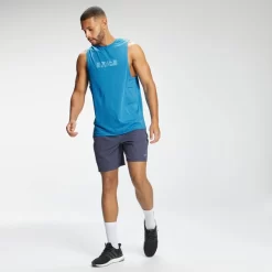 MP Men's Graffiti Graphic Training Tank Top - Bright Blue -Myprotein 12789381 1934882199144175