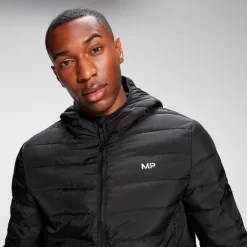 MP Men's Lightweight Hooded Packable Puffer Jacket - Black -Myprotein 12790110 1504891530042273