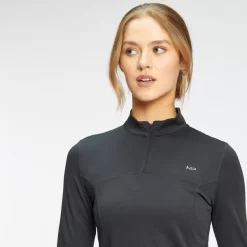 MP Women's Power Ultra Regular Fit 1/4 Zip Top - Zwart -Myprotein 12795904 1704884221424378