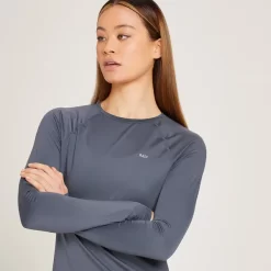 MP Linear Mark Sportshirt Met Lange Mouwen Voor Dames - Grafietzwart -Myprotein 12847261 1064929353526903