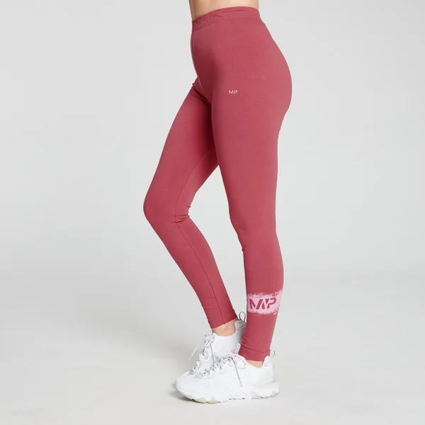 MP Women's Chalk Graphic Leggings - Berry Pink 4 MP Women's Chalk Graphic Leggings - Berry Pink - Afbeelding 2