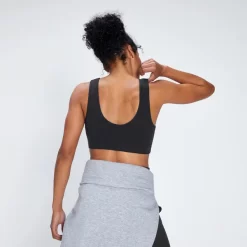 MP Women's Rest Day Wide Strap Sports Bra - Black -Myprotein 12849237 1914900588130487