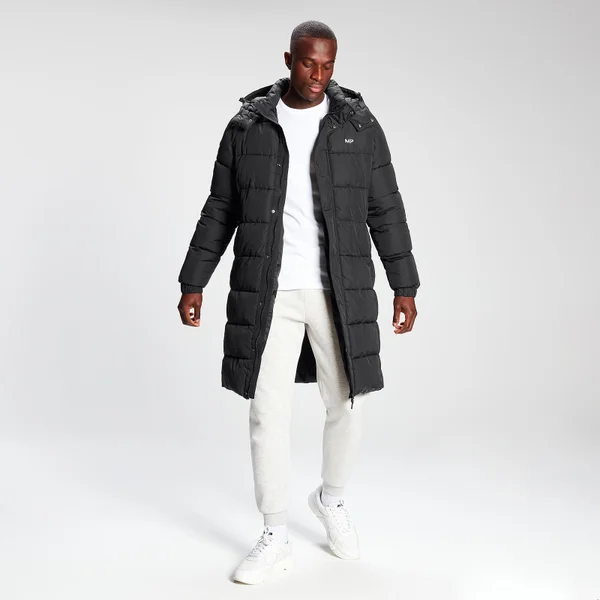MP Men's Long Puffer Jacket - Black 5 MP Men's Long Puffer Jacket - Black - Afbeelding 3